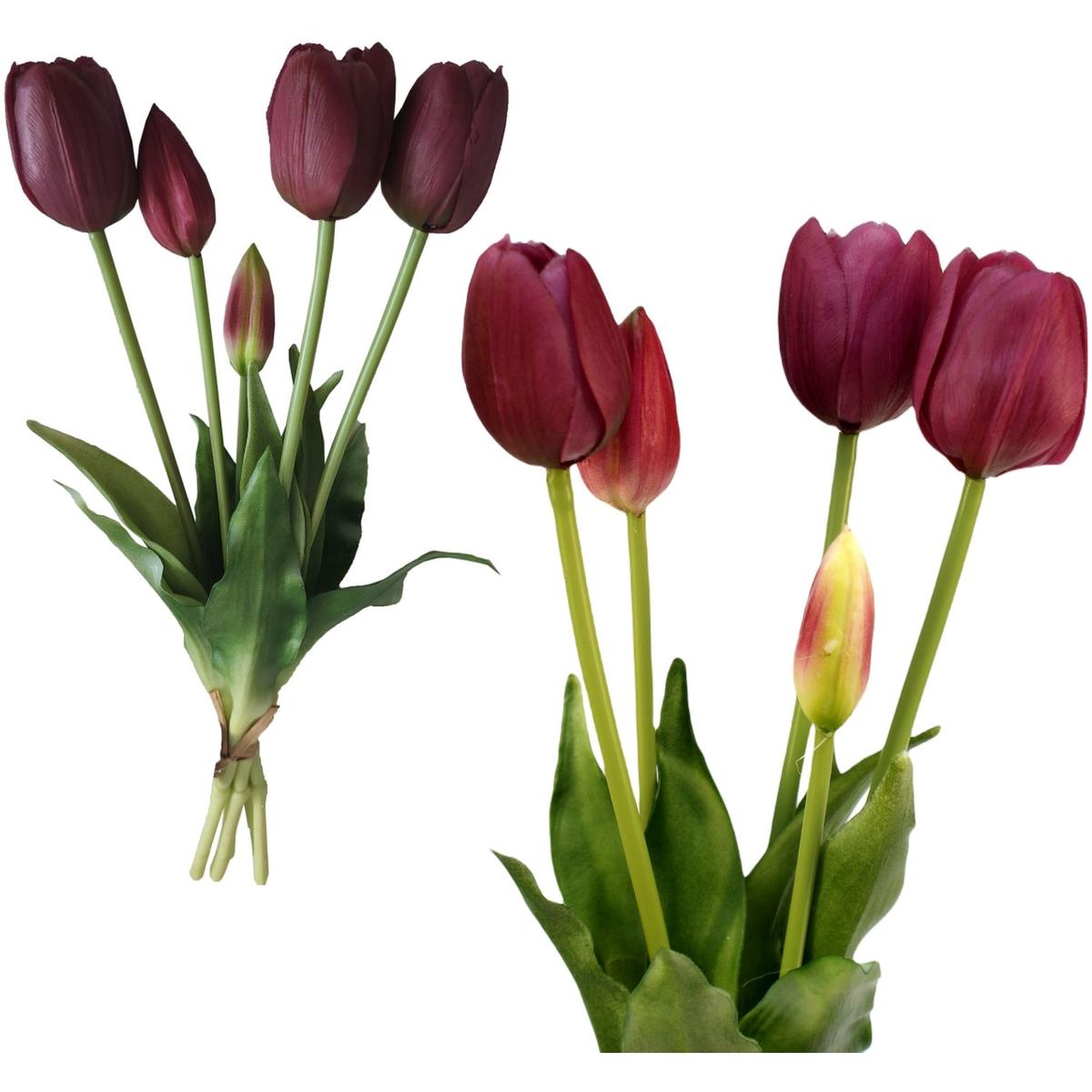 BUKIET 5 TULIPANÓW FIOLETOWYCH 40CM JAK ŻYWYCH DEKORACJA WIOSENNA BUKIET 5 TULIPANÓW FIOLETOWYCH 40CM JAK ŻYWYCH DEKORACJA WIOSENNA