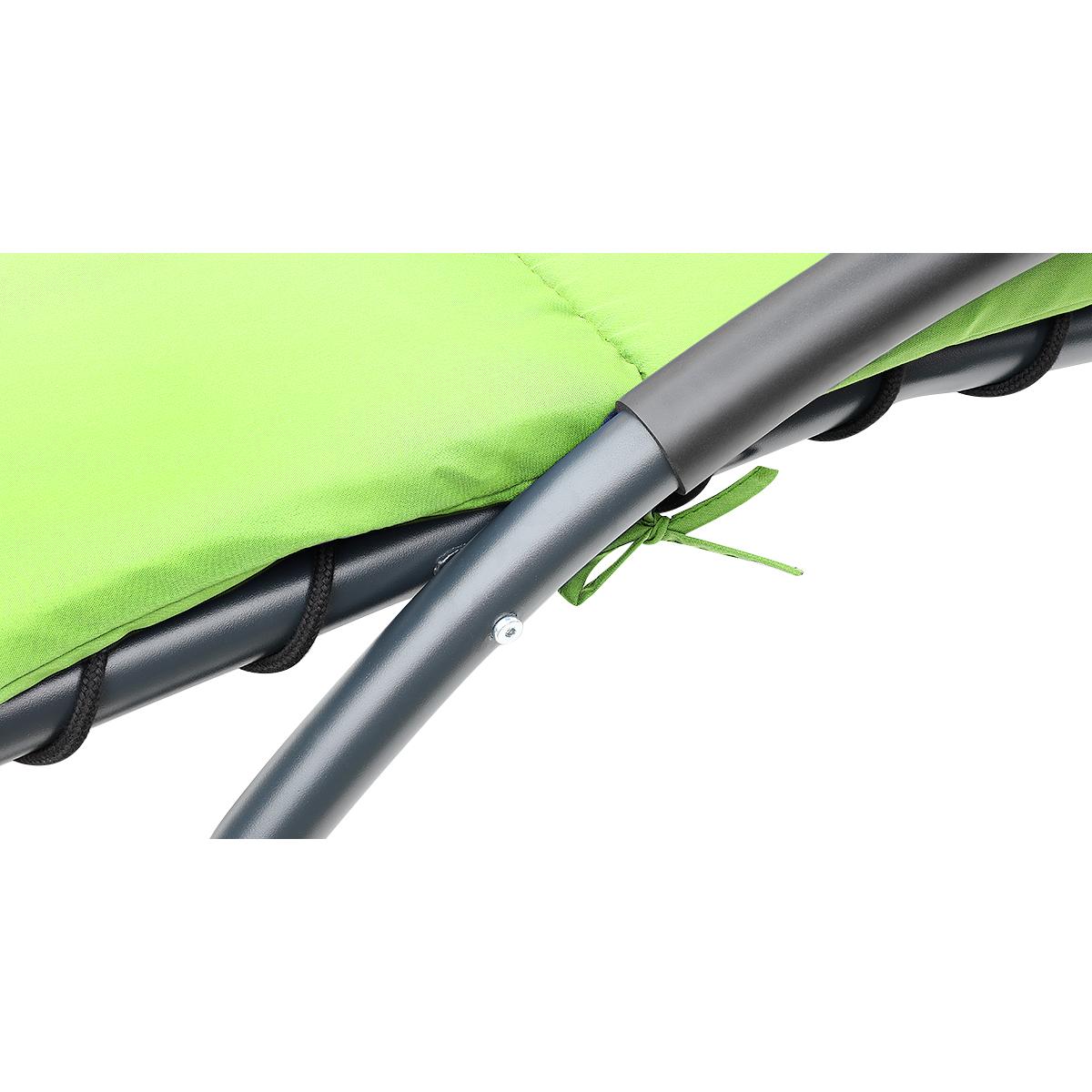 LEŻAK FOTEL Z PARASOLEM BERGAMO 200x125x180CM LIMONKA LEŻAK FOTEL Z PARASOLEM BERGAMO 200x125x180CM LIMONKA