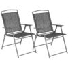 KRZESŁA OGRODOWE SKŁADANE SYDNEY 55X68X91CM ZESTAW 2 SZT.