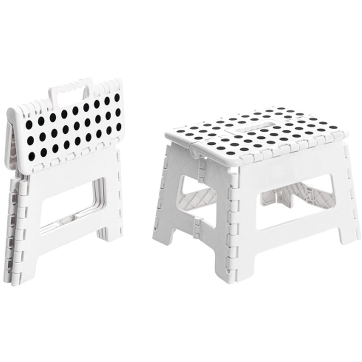 STOŁEK TABORET ANTYPOŚLIZGOWY SKŁADANY BIAŁY STOŁEK TABORET ANTYPOŚLIZGOWY SKŁADANY BIAŁY