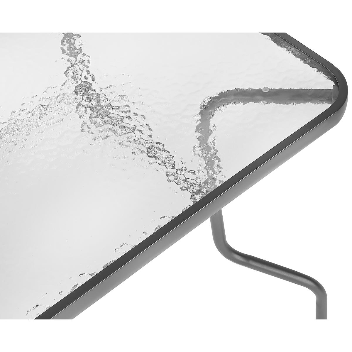 ZESTAW MEBLI OGRODOWYCH STÓŁ 4 KRZESŁA I PARASOL SZARY ZESTAW MEBLI OGRODOWYCH STÓŁ 4 KRZESŁA I PARASOL SZARY