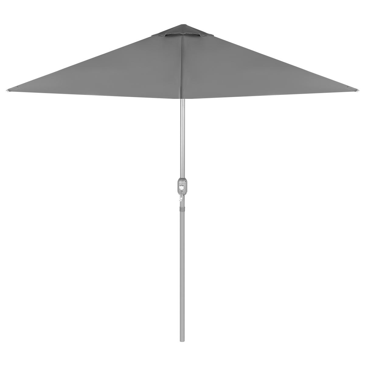 ZESTAW MEBLI OGRODOWYCH STÓŁ 4 KRZESŁA I PARASOL SZARY ZESTAW MEBLI OGRODOWYCH STÓŁ 4 KRZESŁA I PARASOL SZARY