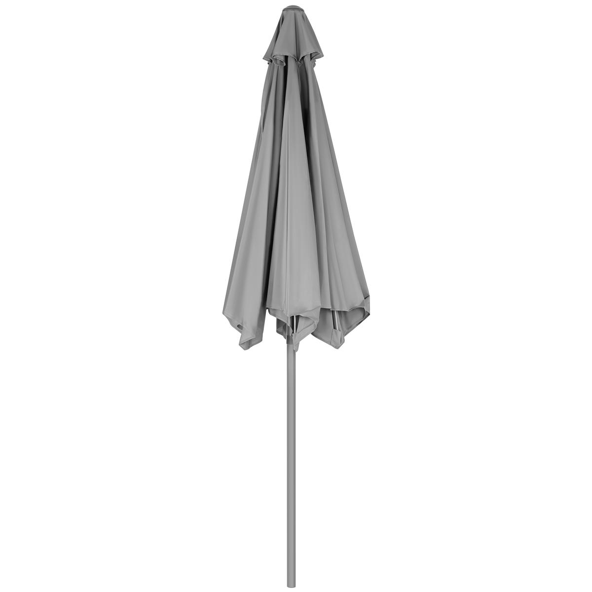 ZESTAW MEBLI OGRODOWYCH STÓŁ 4 KRZESŁA I PARASOL SZARY ZESTAW MEBLI OGRODOWYCH STÓŁ 4 KRZESŁA I PARASOL SZARY