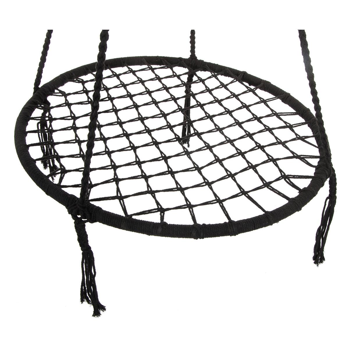 HAMAK OGRODOWY HUŚTAWKA BOCIANIE GNIAZDO 80CM CZARNA HAMAK OGRODOWY HUŚTAWKA BOCIANIE GNIAZDO 80CM CZARNA