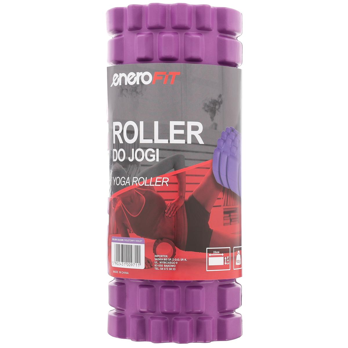 WAŁEK ROLLER DO ĆWICZEŃ FIOLETOWY 14x33CM 930G ENERO FIT WAŁEK ROLLER DO ĆWICZEŃ FIOLETOWY 14x33CM 930G ENERO FIT