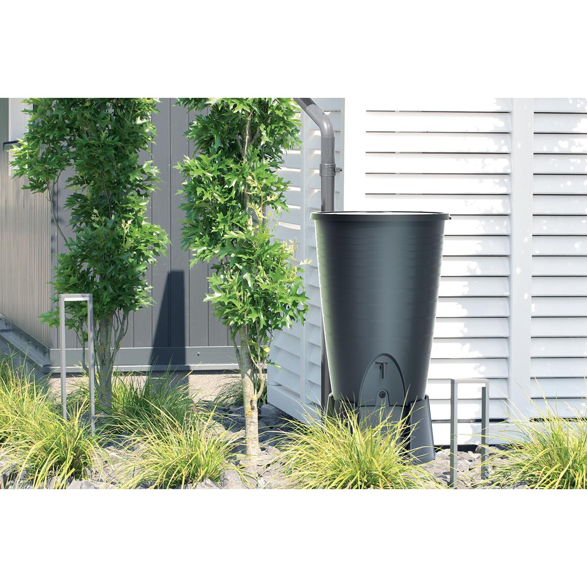 ZBIORNIK POJEMNIK NA WODĘ DESZCZÓWKĘ SET PERUNO 260L ANTRACYT ZBIORNIK POJEMNIK NA WODĘ DESZCZÓWKĘ SET PERUNO 260L ANTRACYT