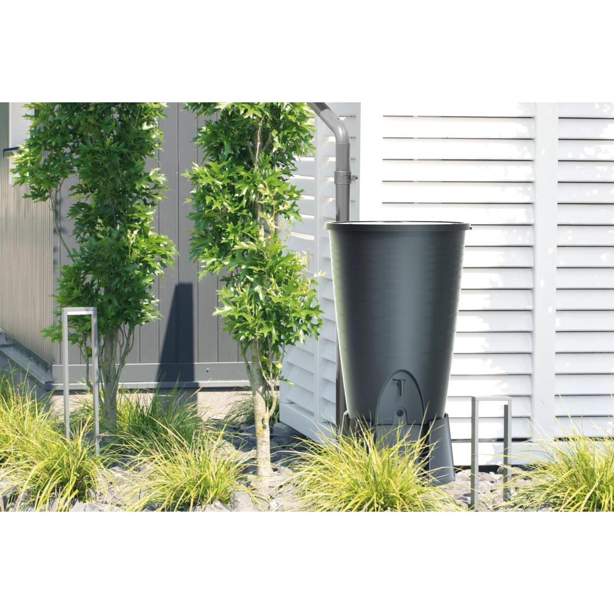 ZBIORNIK POJEMNIK NA WODĘ DESZCZÓWKĘ SET PERUNO 260L ANTRACYT ZBIORNIK POJEMNIK NA WODĘ DESZCZÓWKĘ SET PERUNO 260L ANTRACYT