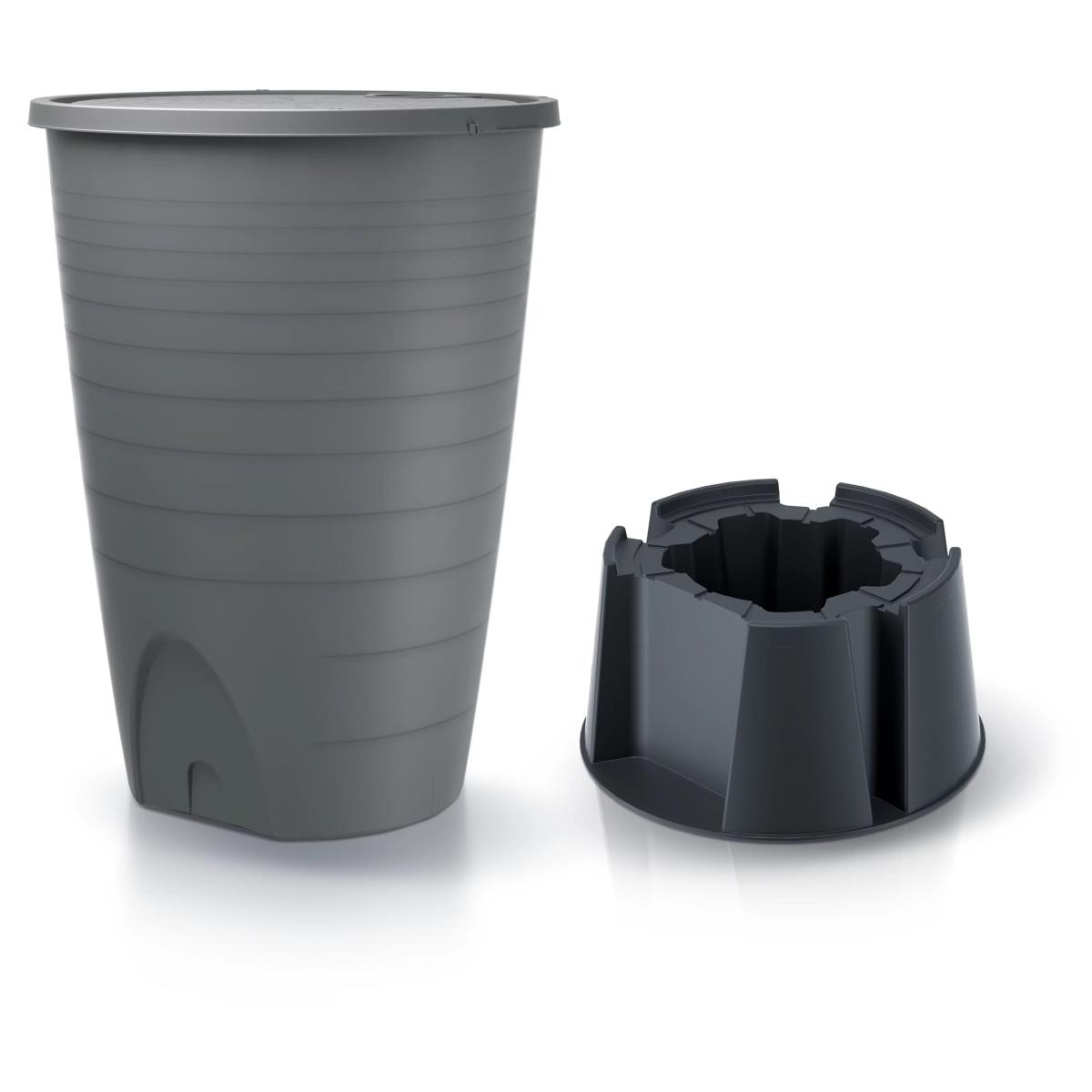 ZBIORNIK POJEMNIK NA WODĘ DESZCZÓWKĘ SET PERUNO 260L ANTRACYT ZBIORNIK POJEMNIK NA WODĘ DESZCZÓWKĘ SET PERUNO 260L ANTRACYT