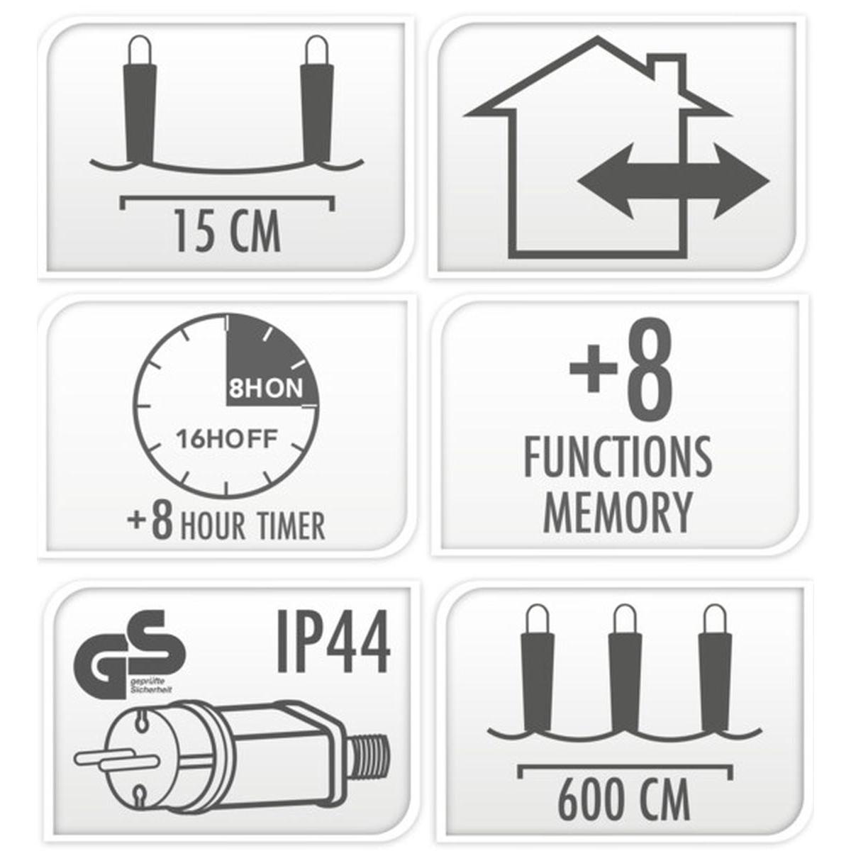 LAMPKI CHOINKOWE KURTYNA ŚWIETLNA ZEW 180 LED STEROWNIK TIMER ZIMNY BIAŁY KABEL TRANSPARENTNY LAMPKI CHOINKOWE KURTYNA ŚWIETLNA ZEW 180 LED STEROWNIK TIMER ZIMNY BIAŁY KABEL TRANSPARENTNY