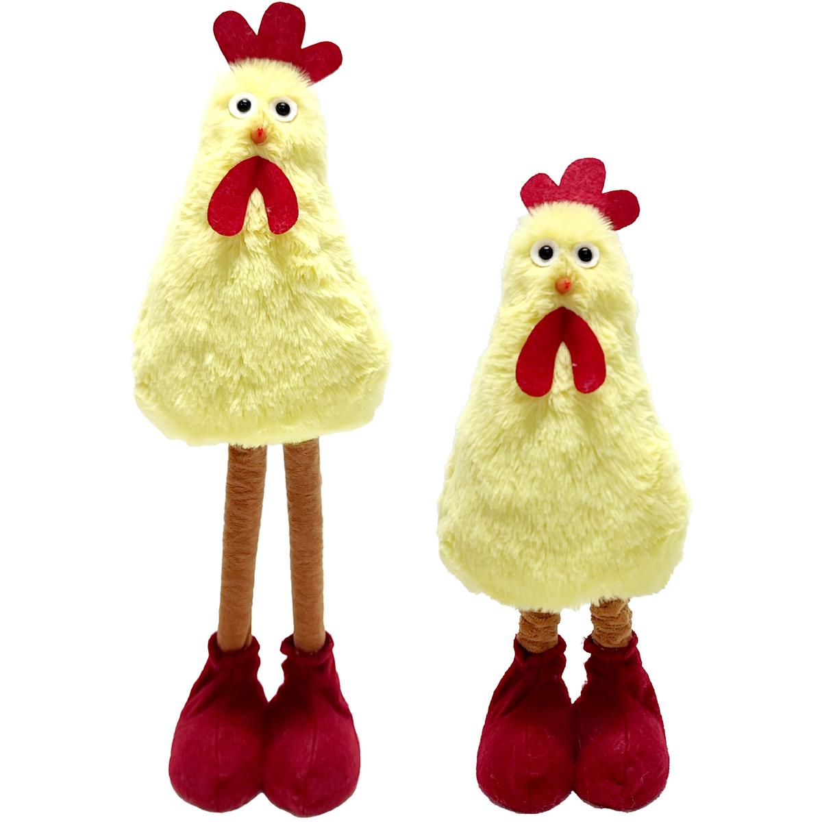 KURA NA TELESKOPACH 40-48CM DEKORACJA WIOSENNA KURA NA TELESKOPACH 40-48CM DEKORACJA WIOSENNA