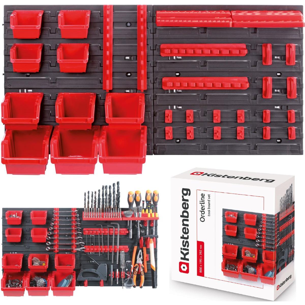 ZESTAW TABLIC POJEMNIKÓW WARSZTATOWYCH I UCHWYTÓW ORDERLINE KISTENBERG ZESTAW TABLIC POJEMNIKÓW WARSZTATOWYCH I UCHWYTÓW ORDERLINE KISTENBERG