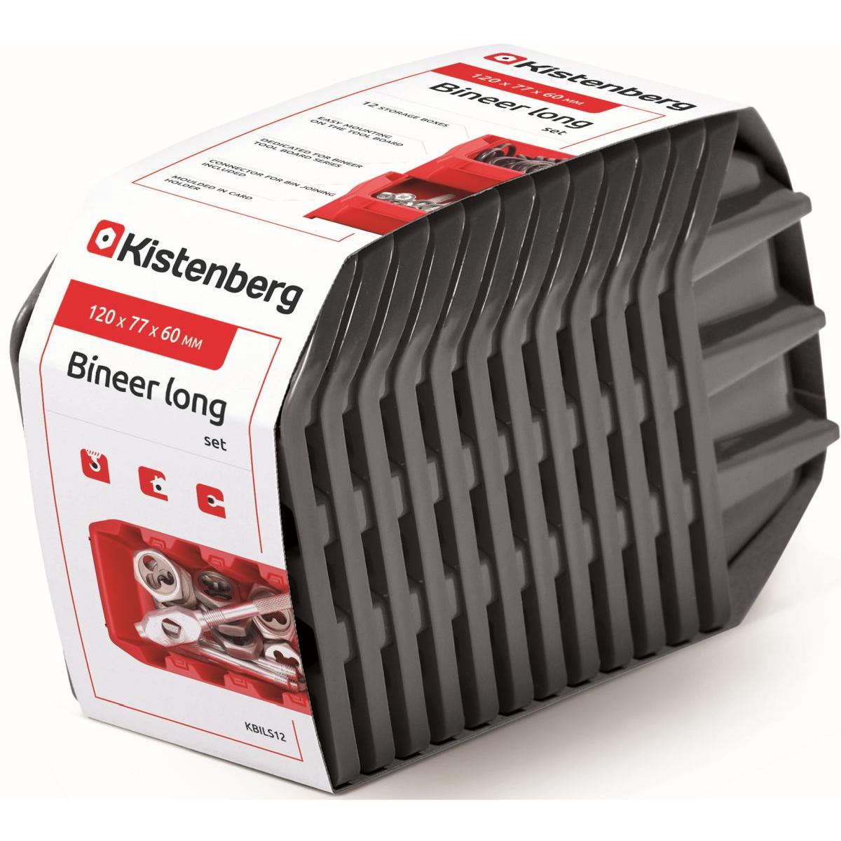 ZESTAW POJEMNIKÓW KUWET WARSZTATOWYCH BINEER LONG 12SZT CZARNE KISTENBERG ZESTAW POJEMNIKÓW KUWET WARSZTATOWYCH BINEER LONG 12SZT CZARNE KISTENBERG