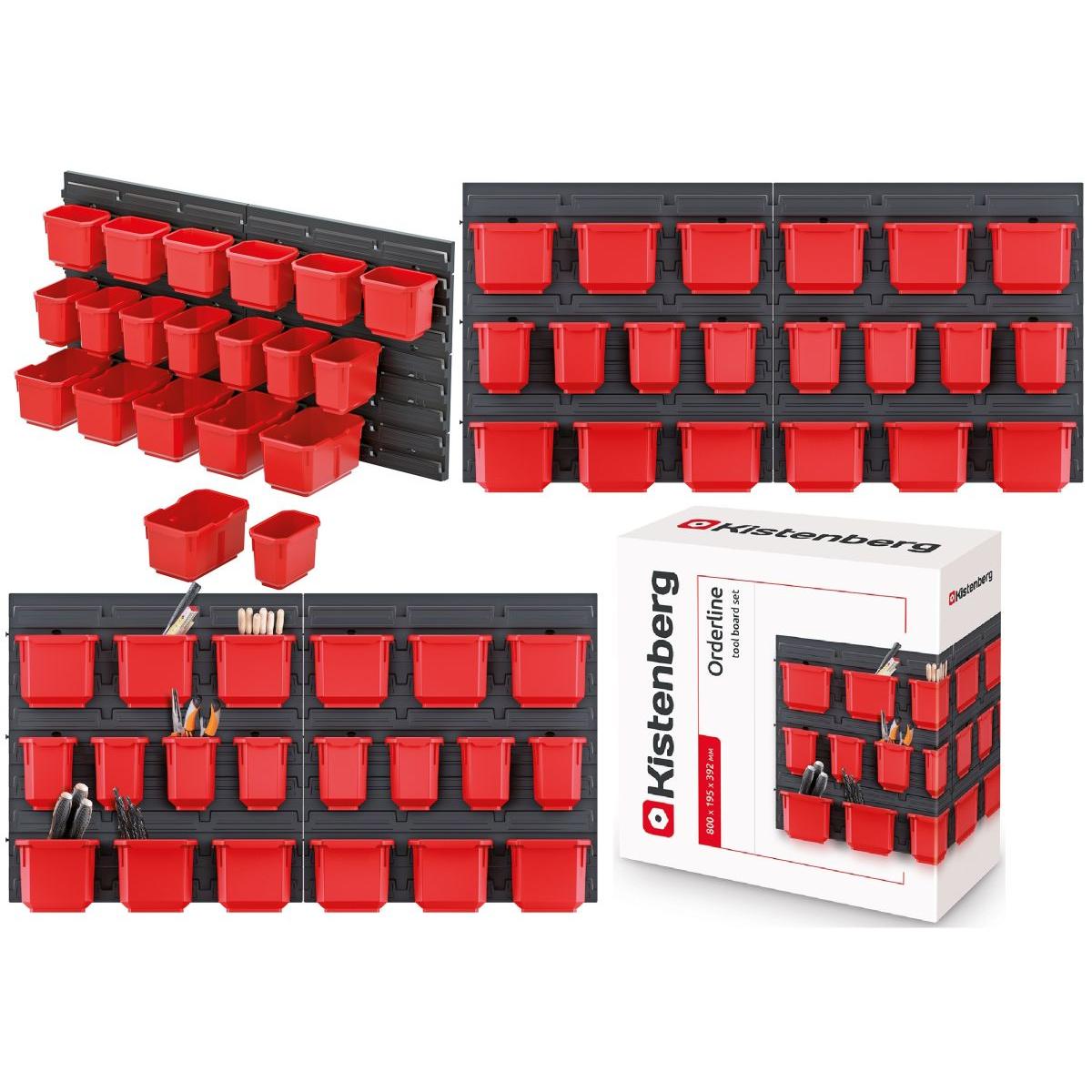 TABLICA WARSZTATOWA Z ZESTAWEM 20 POJEMNIKÓW ORDERLINE KISTENBERG TABLICA WARSZTATOWA Z ZESTAWEM 20 POJEMNIKÓW ORDERLINE KISTENBERG