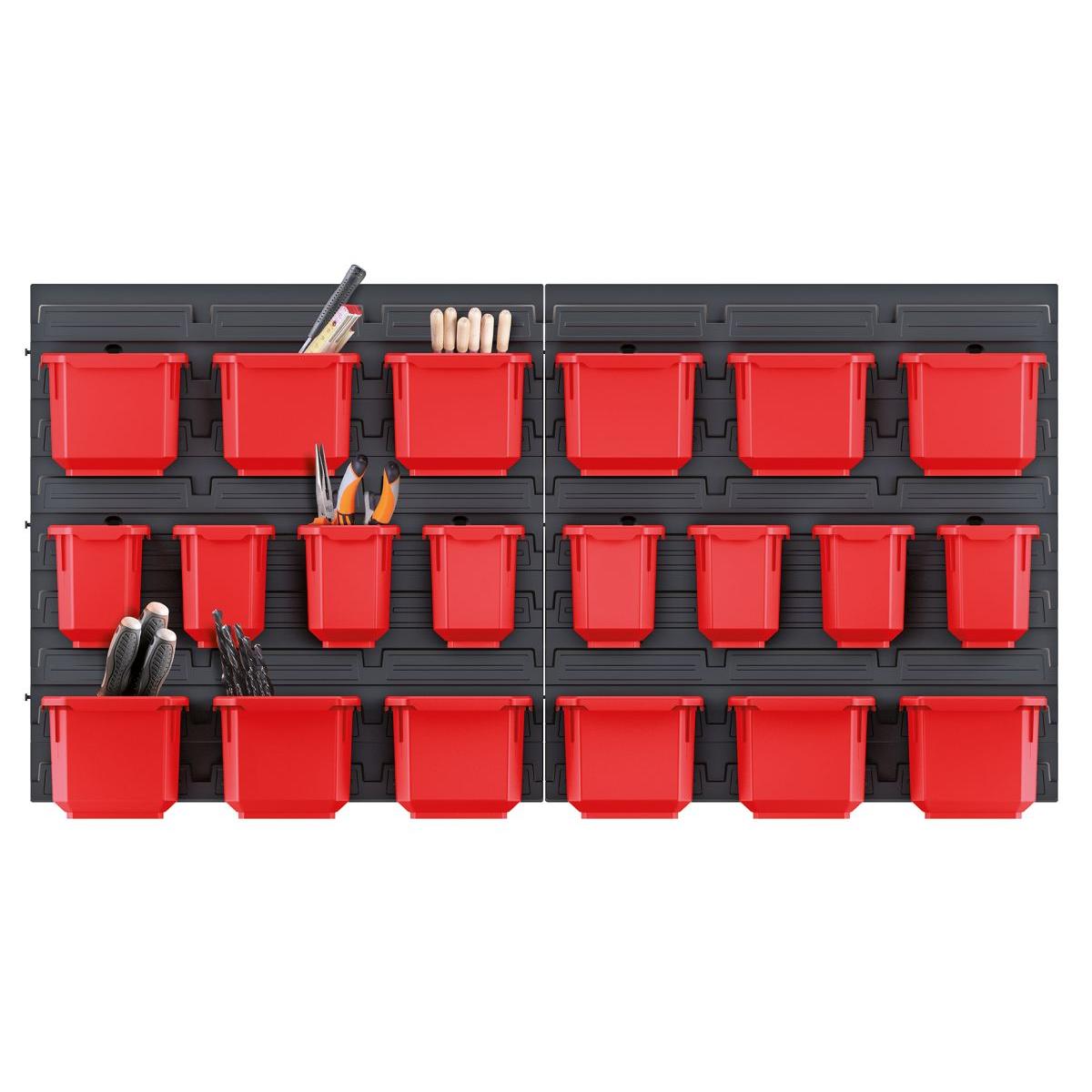 TABLICA WARSZTATOWA Z ZESTAWEM 20 POJEMNIKÓW ORDERLINE KISTENBERG TABLICA WARSZTATOWA Z ZESTAWEM 20 POJEMNIKÓW ORDERLINE KISTENBERG