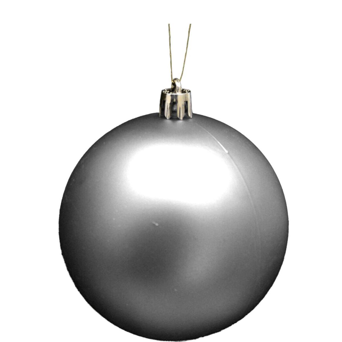 BOMBKA DEKORACYJNA PLASTIKOWA BEZPIECZNA 5SZT ŚR 80MM SREBRNY BOMBKA DEKORACYJNA PLASTIKOWA BEZPIECZNA 5SZT ŚR 80MM SREBRNY