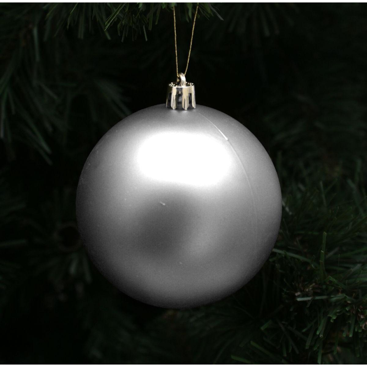 BOMBKA DEKORACYJNA PLASTIKOWA BEZPIECZNA 5SZT ŚR 80MM SREBRNY BOMBKA DEKORACYJNA PLASTIKOWA BEZPIECZNA 5SZT ŚR 80MM SREBRNY