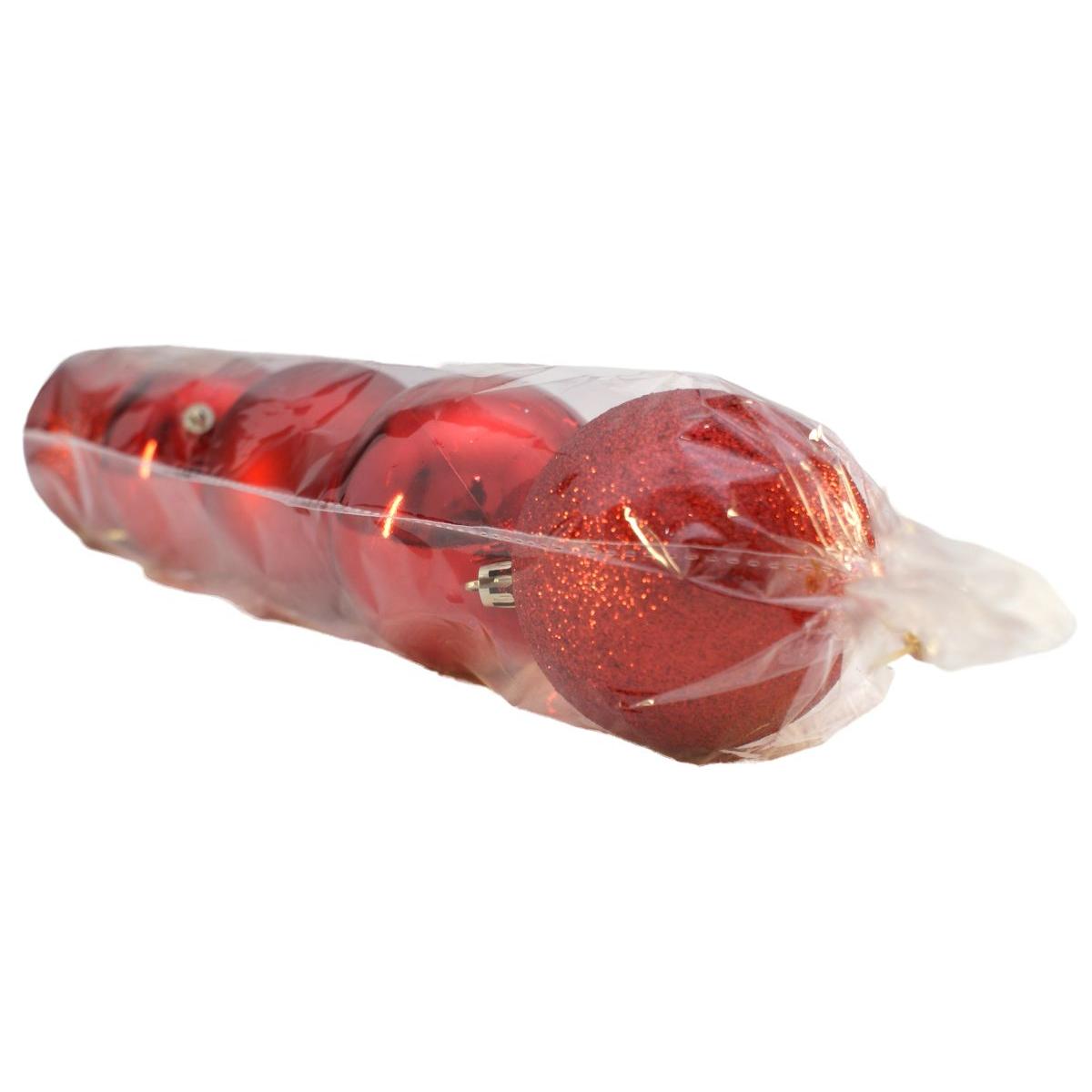 BOMBKA DEKORACYJNA PLASTIKOWA BEZPIECZNA 5SZT ŚR 80MM CZERWONY BOMBKA DEKORACYJNA PLASTIKOWA BEZPIECZNA 5SZT ŚR 80MM CZERWONY