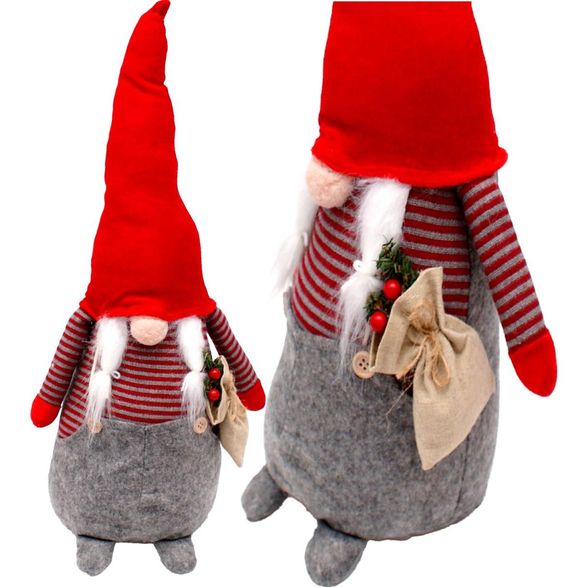 MIKOŁAJ DEKORACYJNY 50 CM GIRL Z WORKIEM I JARZĘBINĄ MIKOŁAJ DEKORACYJNY 50 CM GIRL Z WORKIEM I JARZĘBINĄ