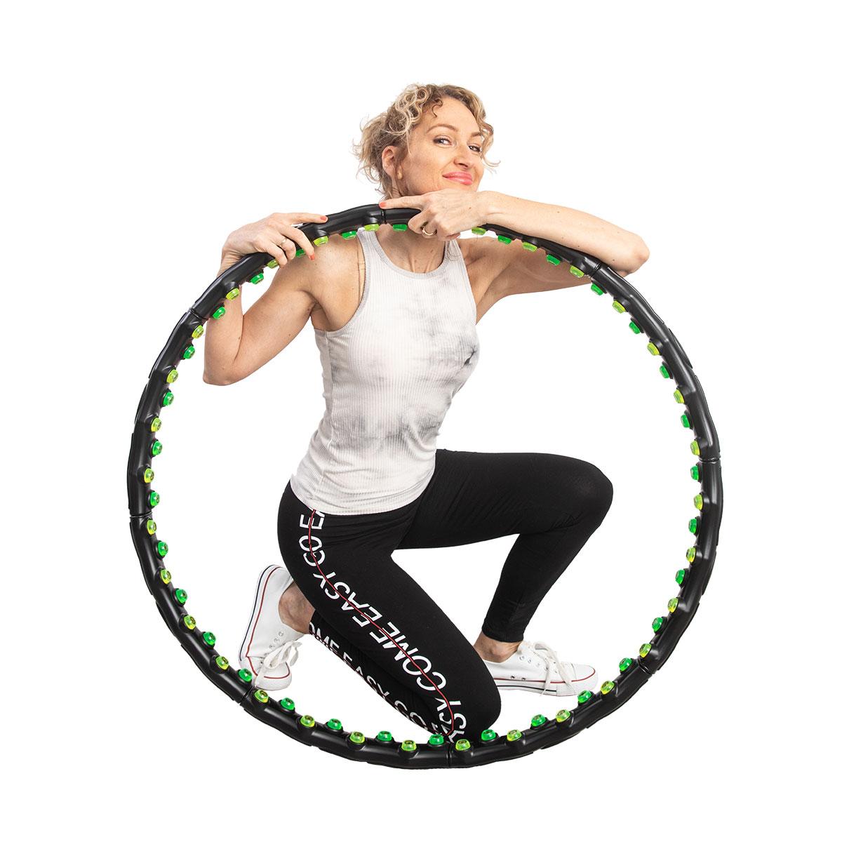 HULA HOP Z MASAŻEM 98CM Z MAGNESAMI EB FIT HULA HOP Z MASAŻEM 98CM Z MAGNESAMI EB FIT