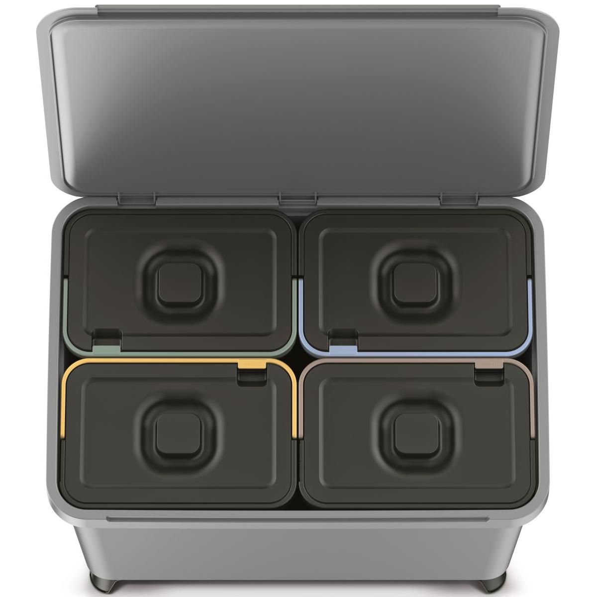 ŚMIETNIK KOSZE NA ŚMIECI SYSTEMA SORTIBOX 4W1 SMOOTH GRAY ŚMIETNIK KOSZE NA ŚMIECI SYSTEMA SORTIBOX 4W1 SMOOTH GRAY