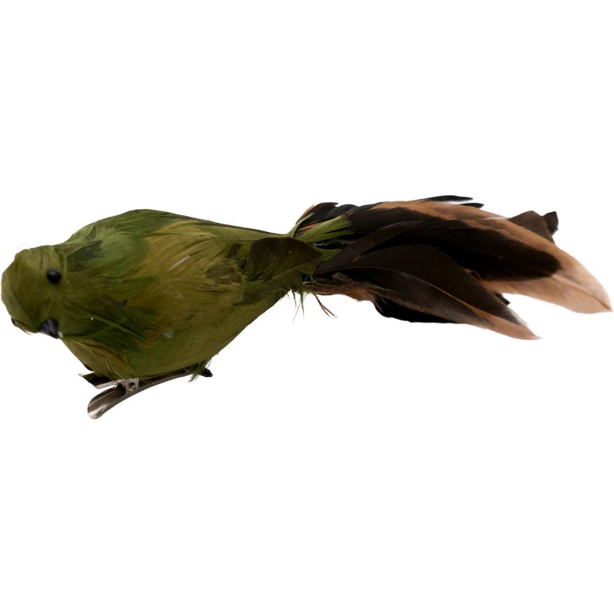 PTASZEK DEKORACYJNY NA KLIPIE BOMBKA ZIELONY PTASZEK DEKORACYJNY NA KLIPIE BOMBKA ZIELONY