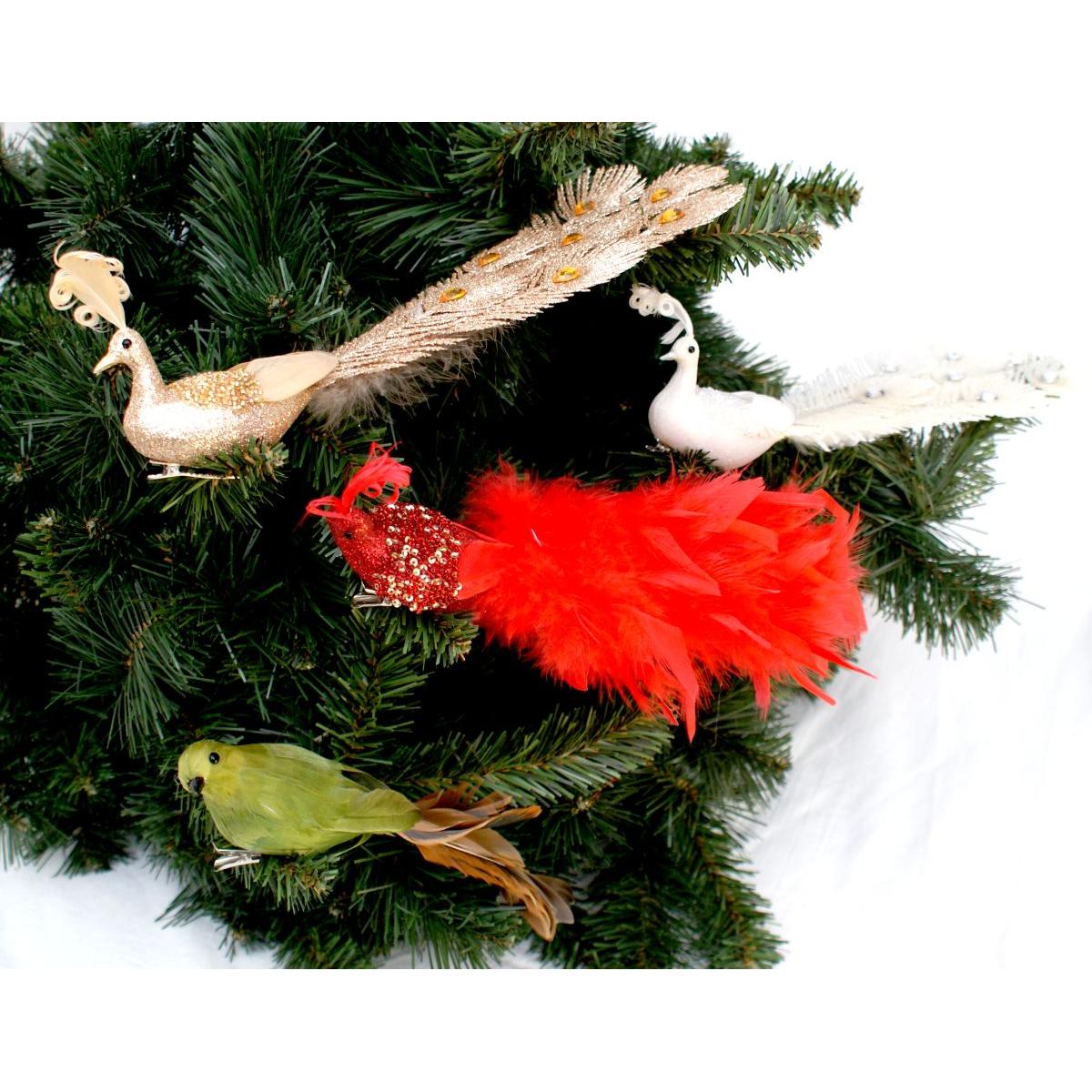 PTASZEK DEKORACYJNY NA KLIPIE BOMBKA ZIELONY PTASZEK DEKORACYJNY NA KLIPIE BOMBKA ZIELONY