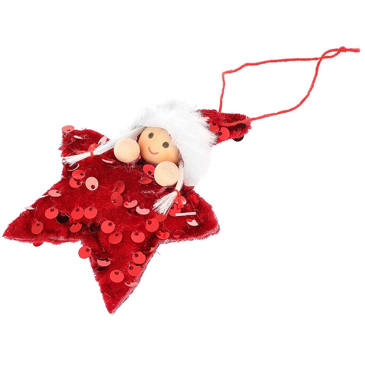 ZESTAW ZAWIESZEK 3 SZT GWIAZDKI LALECZKI CEKINY CZERWONE ZESTAW ZAWIESZEK 3 SZT GWIAZDKI LALECZKI CEKINY CZERWONE