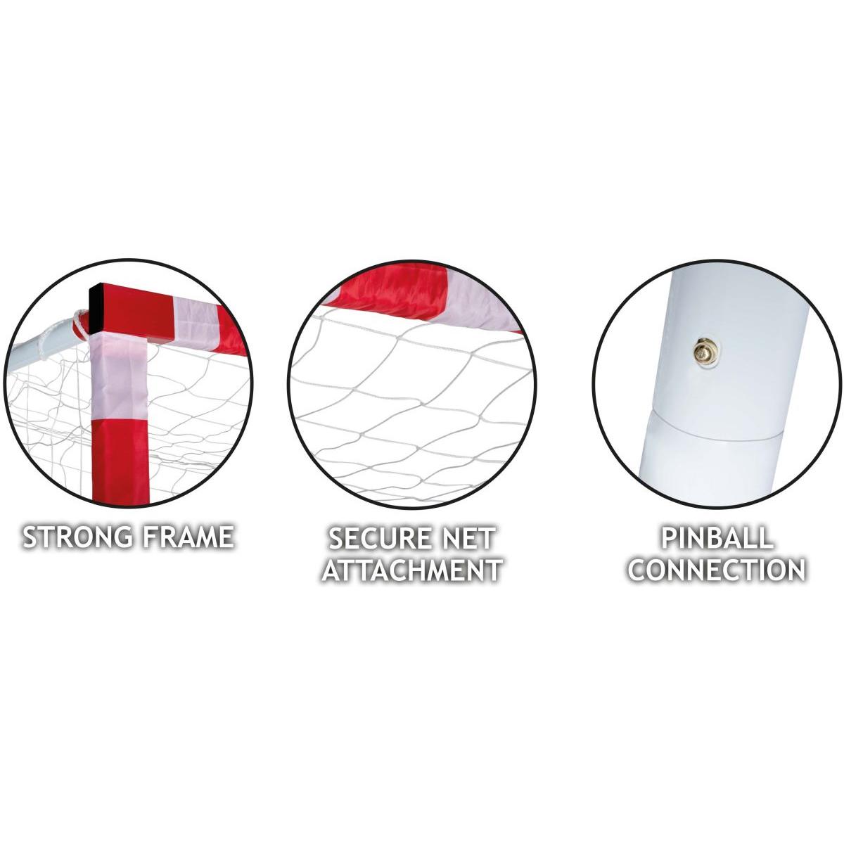 BRAMKA DO PIŁKI NOŻNEJ Z SIATKĄ 300x160x90CM ENERO BRAMKA DO PIŁKI NOŻNEJ Z SIATKĄ 300x160x90CM ENERO