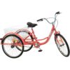 ROWER 3-KOŁOWY 24 CALI CZERWONY 1-biegowy ROWER 3-KOŁOWY 24 CALI CZERWONY 1-biegowy