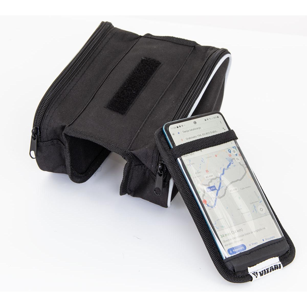 SAKWA TORBA ROWEROWA NA RAMĘ Z ETUI NA TELEFON K-076 SAKWA TORBA ROWEROWA NA RAMĘ Z ETUI NA TELEFON K-076