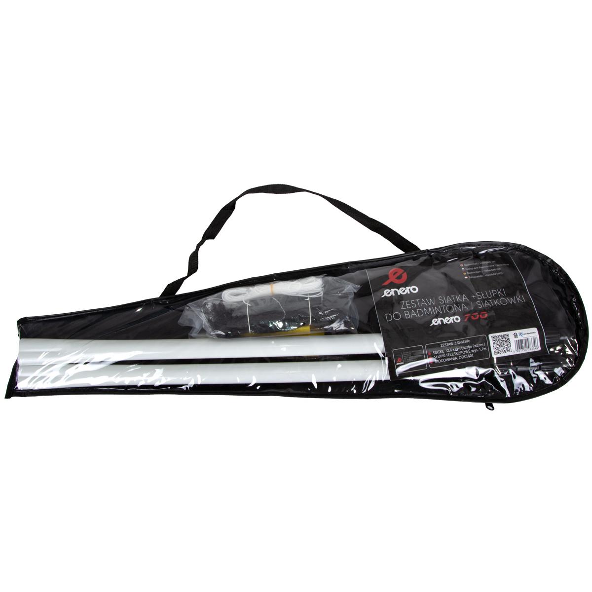 ZESTAW BADMINTON SIATKÓWKA SIATKA I SŁUPKI ENERO 700 ZESTAW BADMINTON SIATKÓWKA SIATKA I SŁUPKI ENERO 700