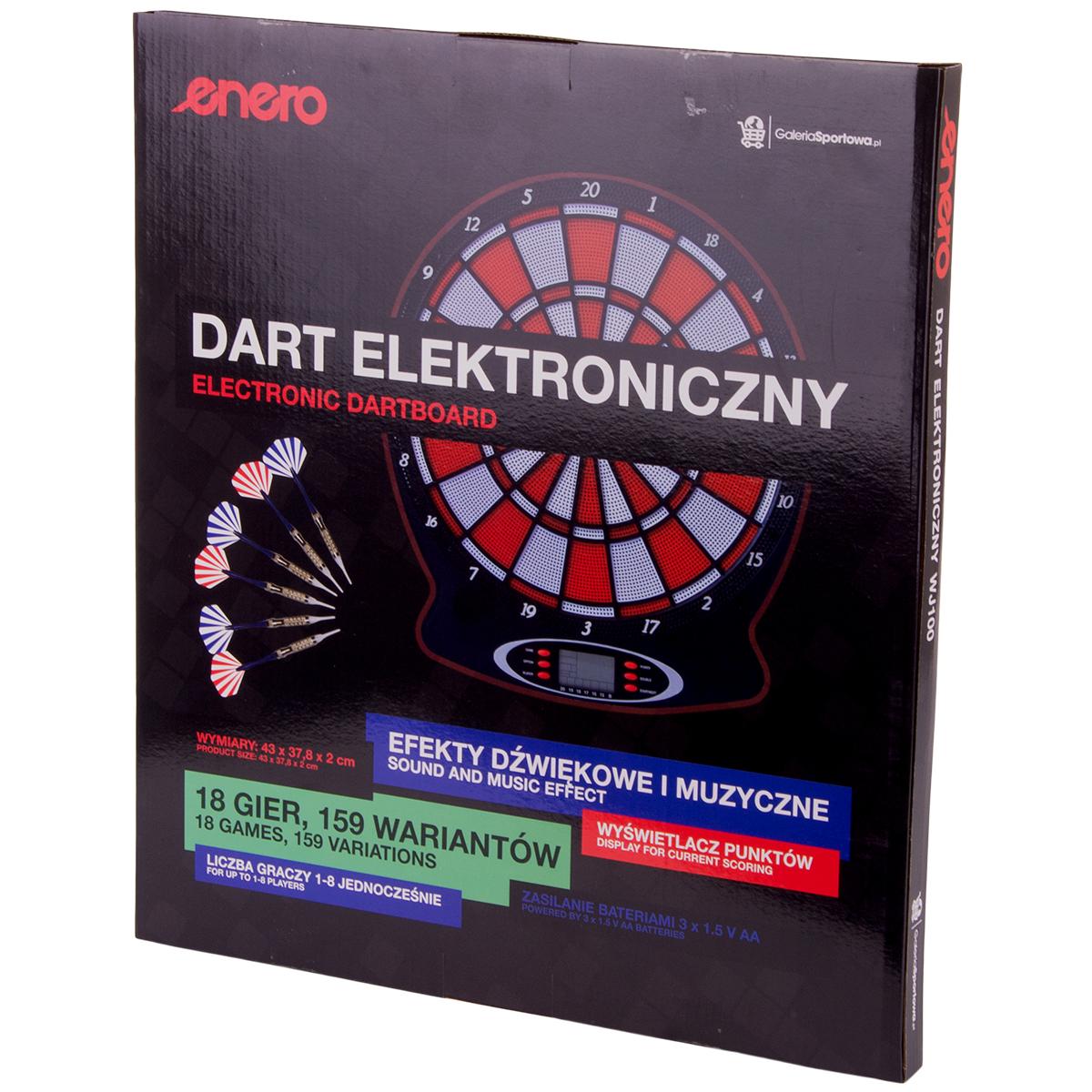 DART ELEKTRONICZNY ENERO 43CM CZERWONY DART ELEKTRONICZNY ENERO 43CM CZERWONY