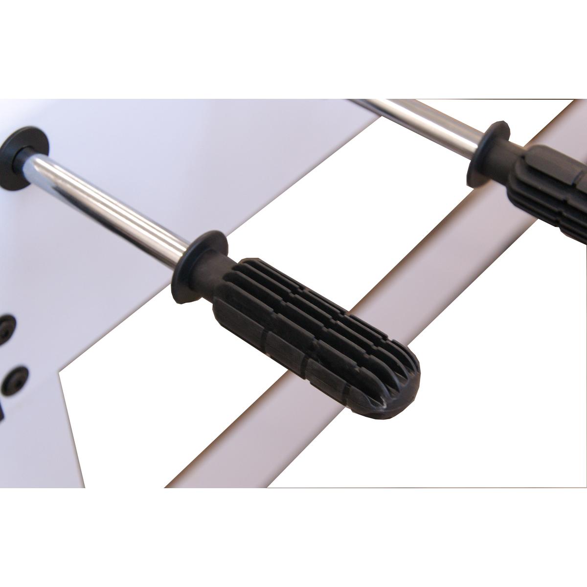 STÓŁ DO GRY W PIŁKARZYKI 121x61x79CM BIAŁY STÓŁ DO GRY W PIŁKARZYKI 121x61x79CM BIAŁY