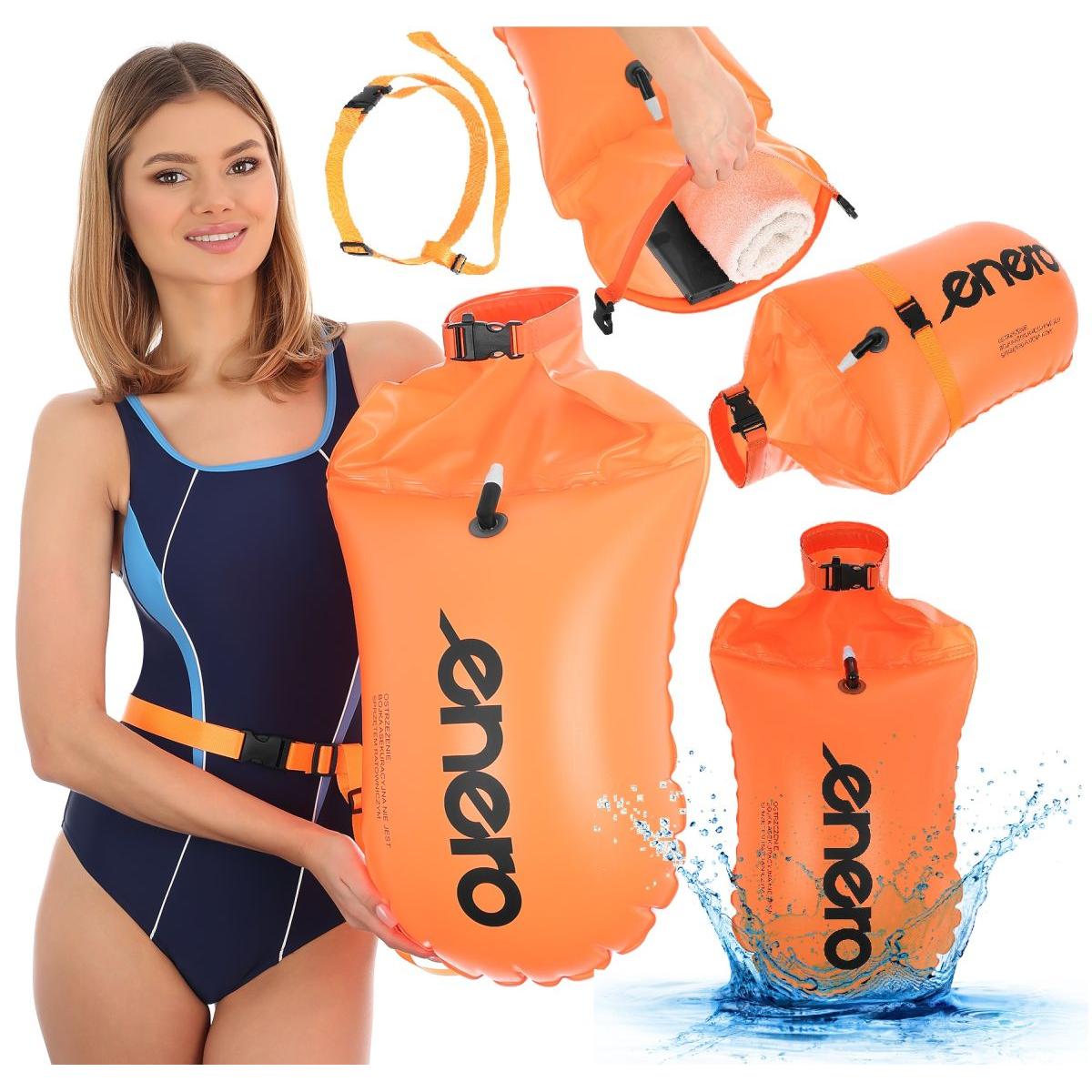 DMUCHANA BOJKA ASEKURACYJNA SUCHA KIESZEŃ 2W1 ENERO 69X37,5CM DMUCHANA BOJKA ASEKURACYJNA SUCHA KIESZEŃ 2W1 ENERO 69X37,5CM