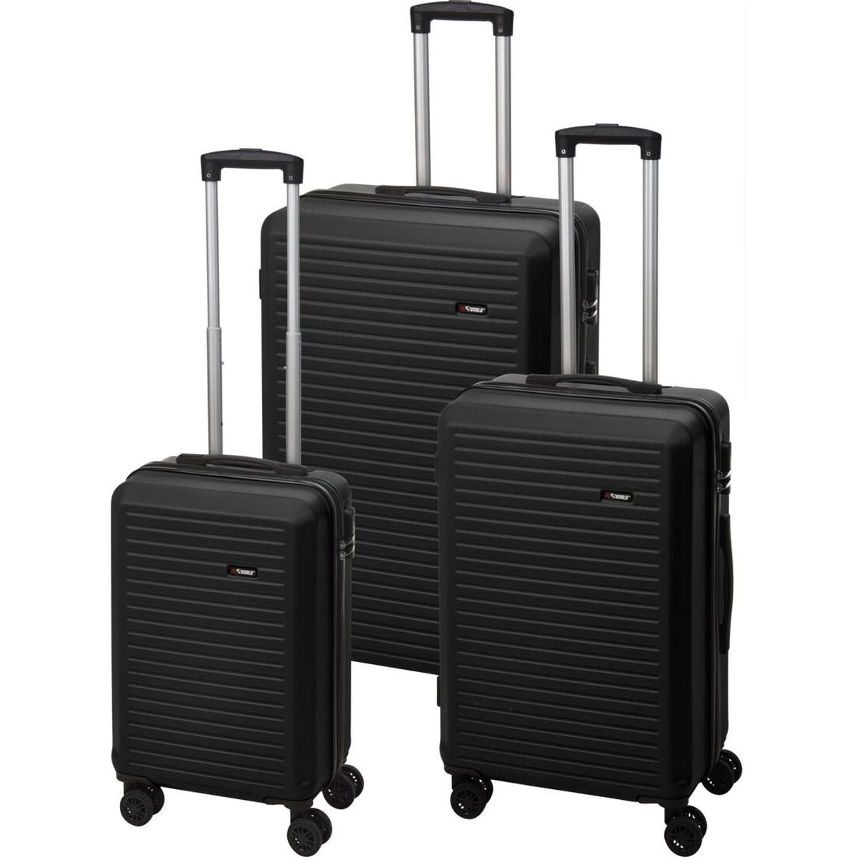 ZESTAW 3 WALIZEK 20/24/28 CALE PROWORLD CZARNY ZESTAW 3 WALIZEK 20/24/28 CALE PROWORLD CZARNY