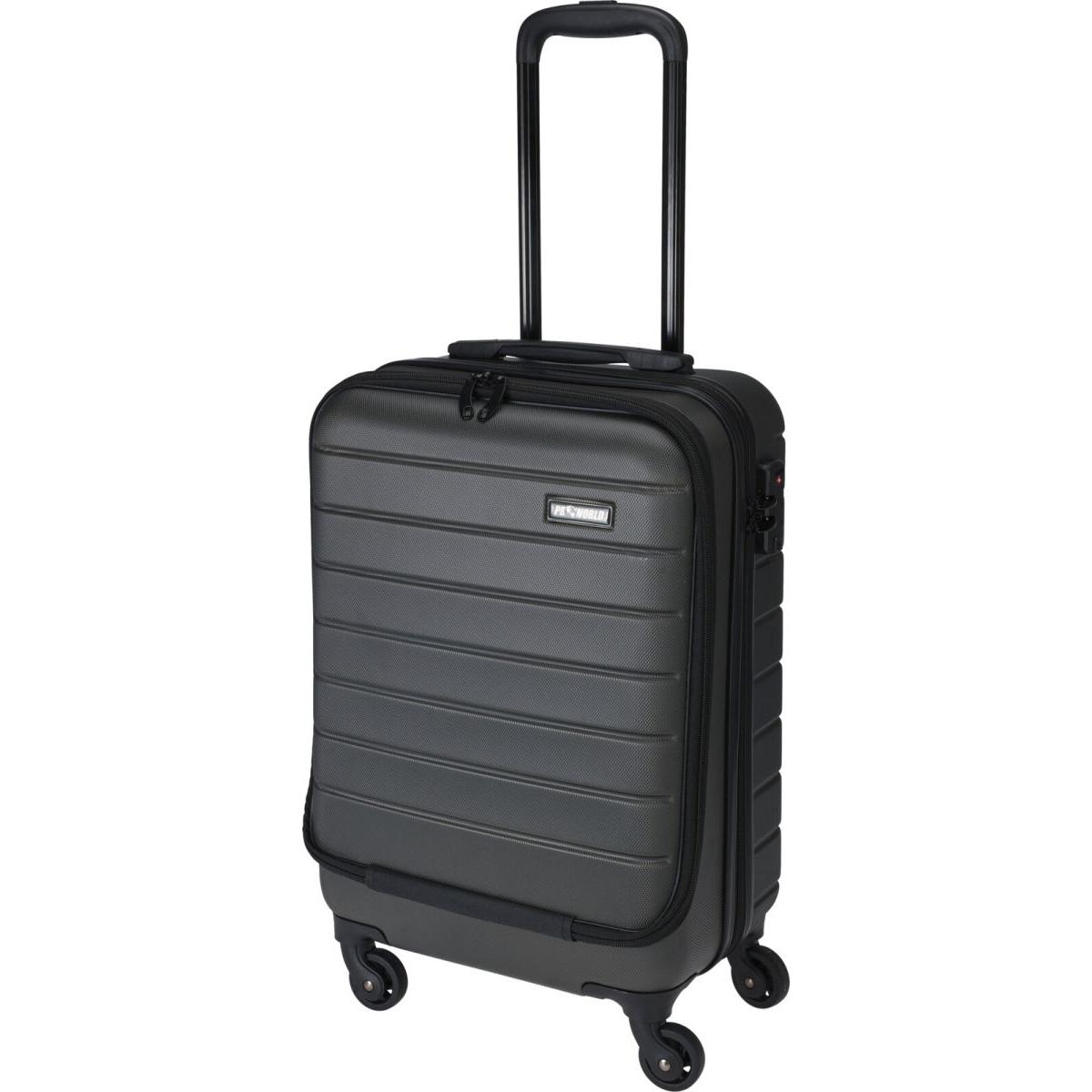 WALIZKA PODRÓŻNA KABINOWA 20 CALI Z KOMORĄ NA LAPTOPA PROWORLD ANTRACYT WALIZKA PODRÓŻNA KABINOWA 20 CALI Z KOMORĄ NA LAPTOPA PROWORLD ANTRACYT