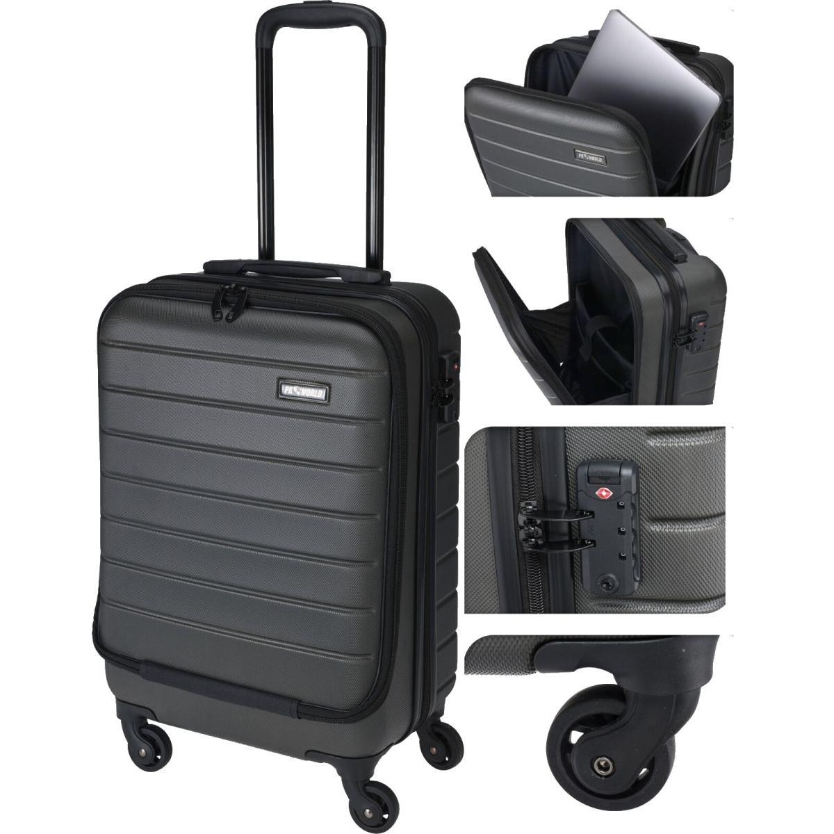 WALIZKA PODRÓŻNA KABINOWA 20 CALI Z KOMORĄ NA LAPTOPA PROWORLD ANTRACYT WALIZKA PODRÓŻNA KABINOWA 20 CALI Z KOMORĄ NA LAPTOPA PROWORLD ANTRACYT