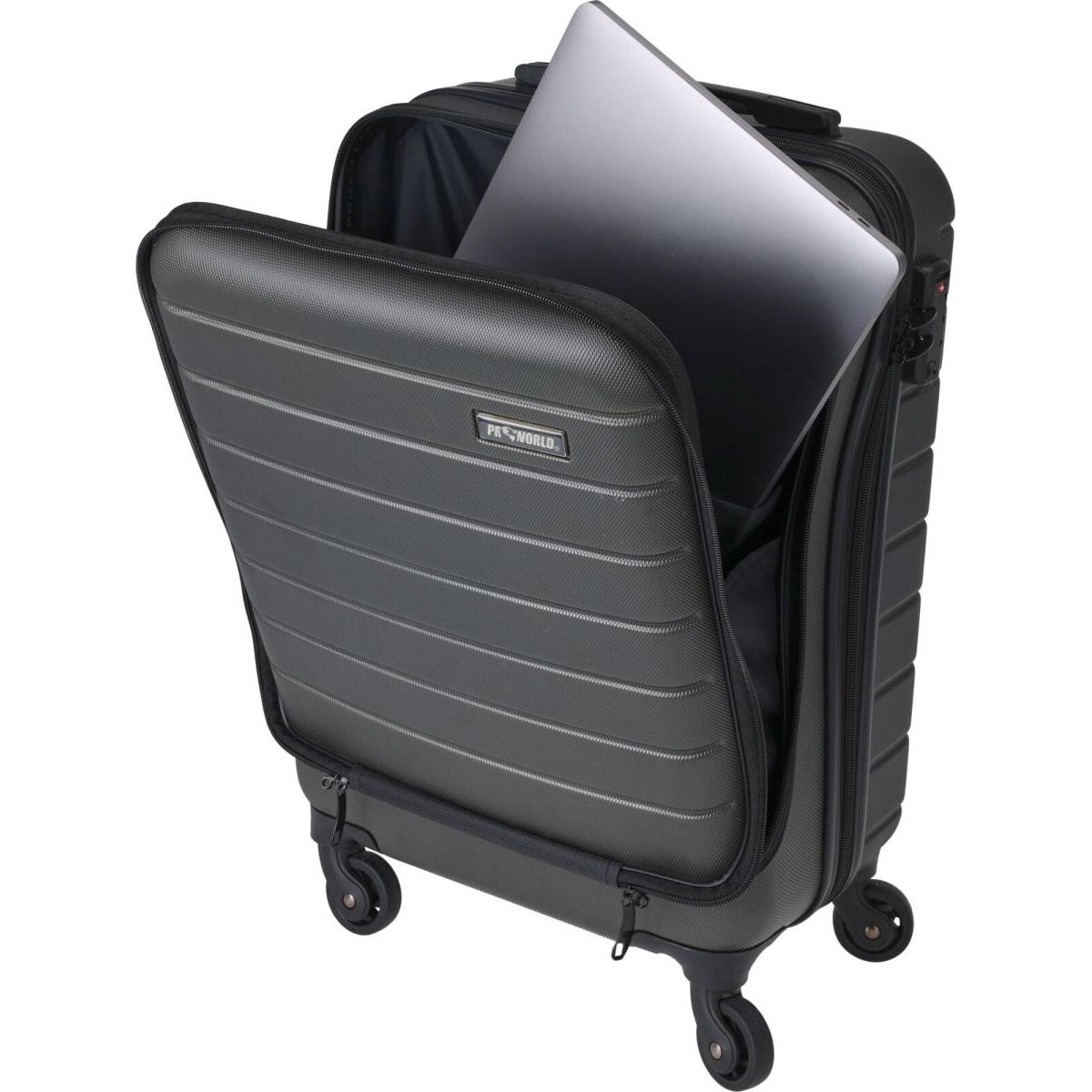 WALIZKA PODRÓŻNA KABINOWA 20 CALI Z KOMORĄ NA LAPTOPA PROWORLD ANTRACYT WALIZKA PODRÓŻNA KABINOWA 20 CALI Z KOMORĄ NA LAPTOPA PROWORLD ANTRACYT