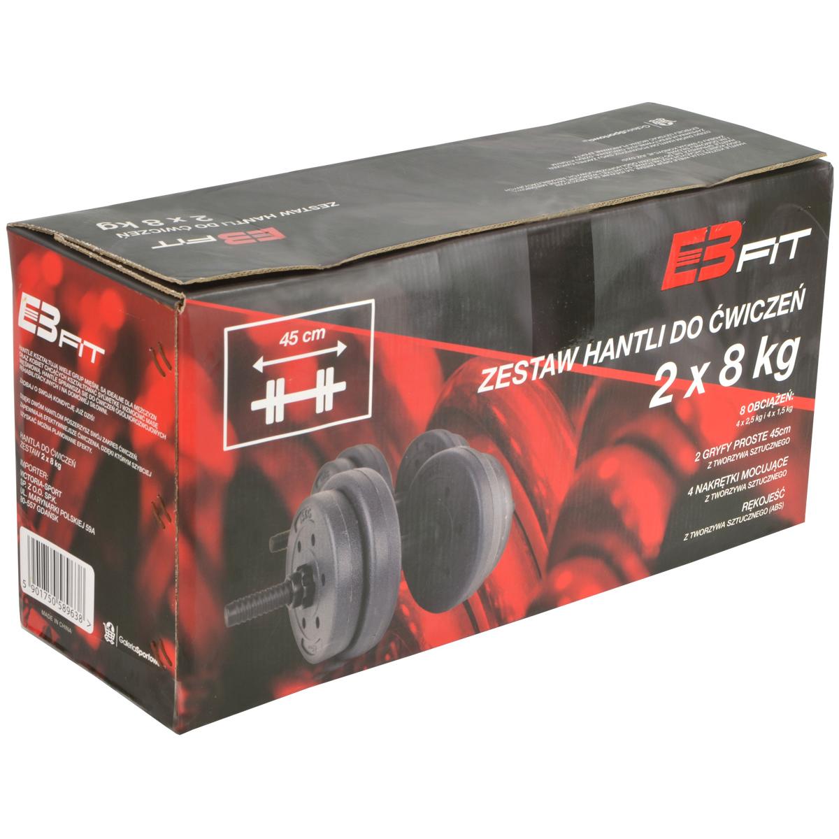 HANTLA KOMPOZYTOWA 16 KG ( 2x8 KG ) EB FIT HANTLA KOMPOZYTOWA 16 KG ( 2x8 KG ) EB FIT