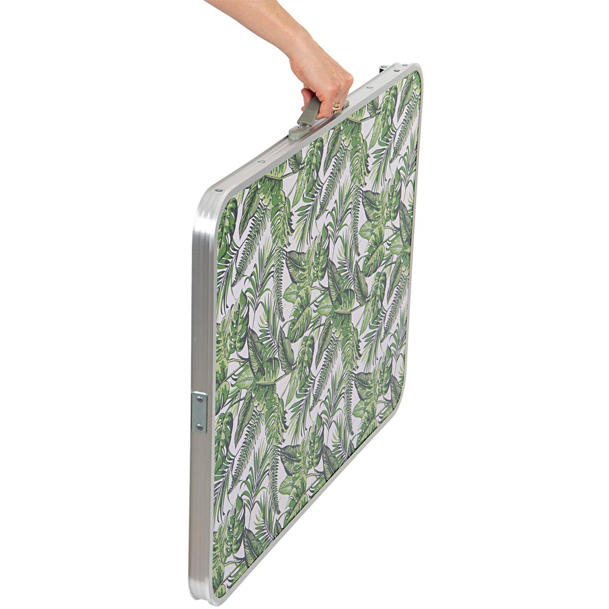 STOLIK TURYSTYCZNY SKŁADANY KEMPINGOWY 80X60X70CM I 2 KRZESŁA JUNGLE STOLIK TURYSTYCZNY SKŁADANY KEMPINGOWY 80X60X70CM I 2 KRZESŁA JUNGLE