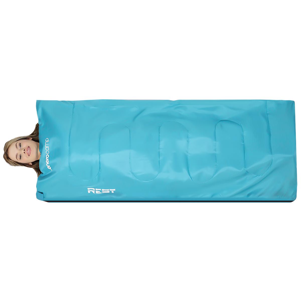 ŚPIWÓR TURYSTYCZNY REST 170X70CM BŁĘKITNY ENERO CAMP ŚPIWÓR TURYSTYCZNY REST 170X70CM BŁĘKITNY ENERO CAMP