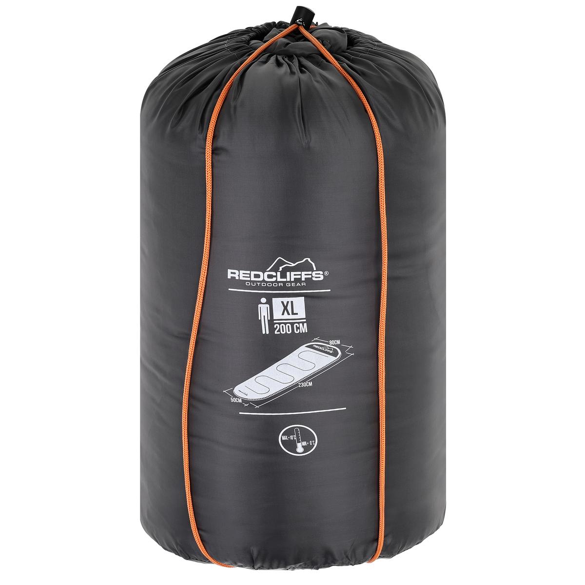 ŚPIWÓR TURYSTYCZNY MUMIA XXL 230x80/50CM SZARY REDCLIFFS ŚPIWÓR TURYSTYCZNY MUMIA XXL 230x80/50CM SZARY REDCLIFFS