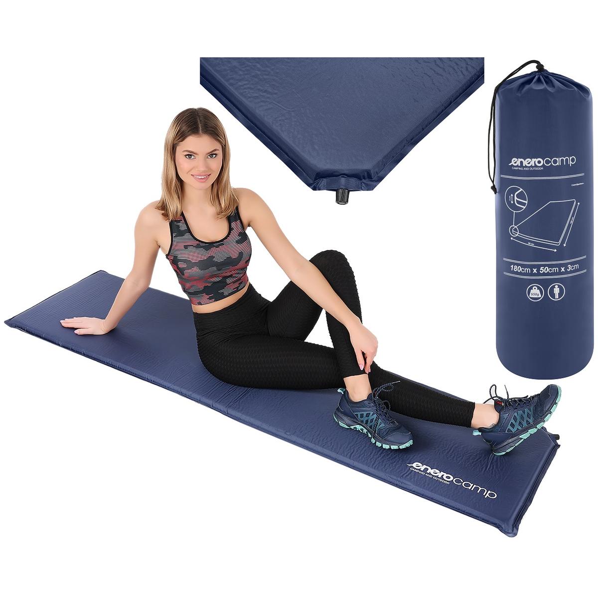 MATA SAMOPOMPUJĄCA TURYSTYCZNA MATERAC 180X50X3CM GRANATOWA MATA SAMOPOMPUJĄCA TURYSTYCZNA MATERAC 180X50X3CM GRANATOWA