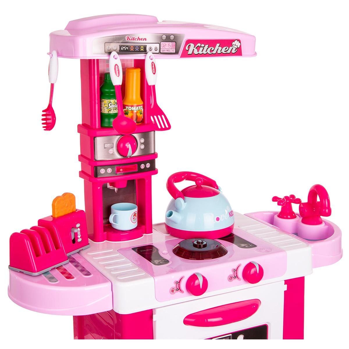 KUCHNIA DLA DZIECI 32 ELEMENTY RÓŻOWA 64x29x87CM KUCHNIA DLA DZIECI 32 ELEMENTY RÓŻOWA 64x29x87CM
