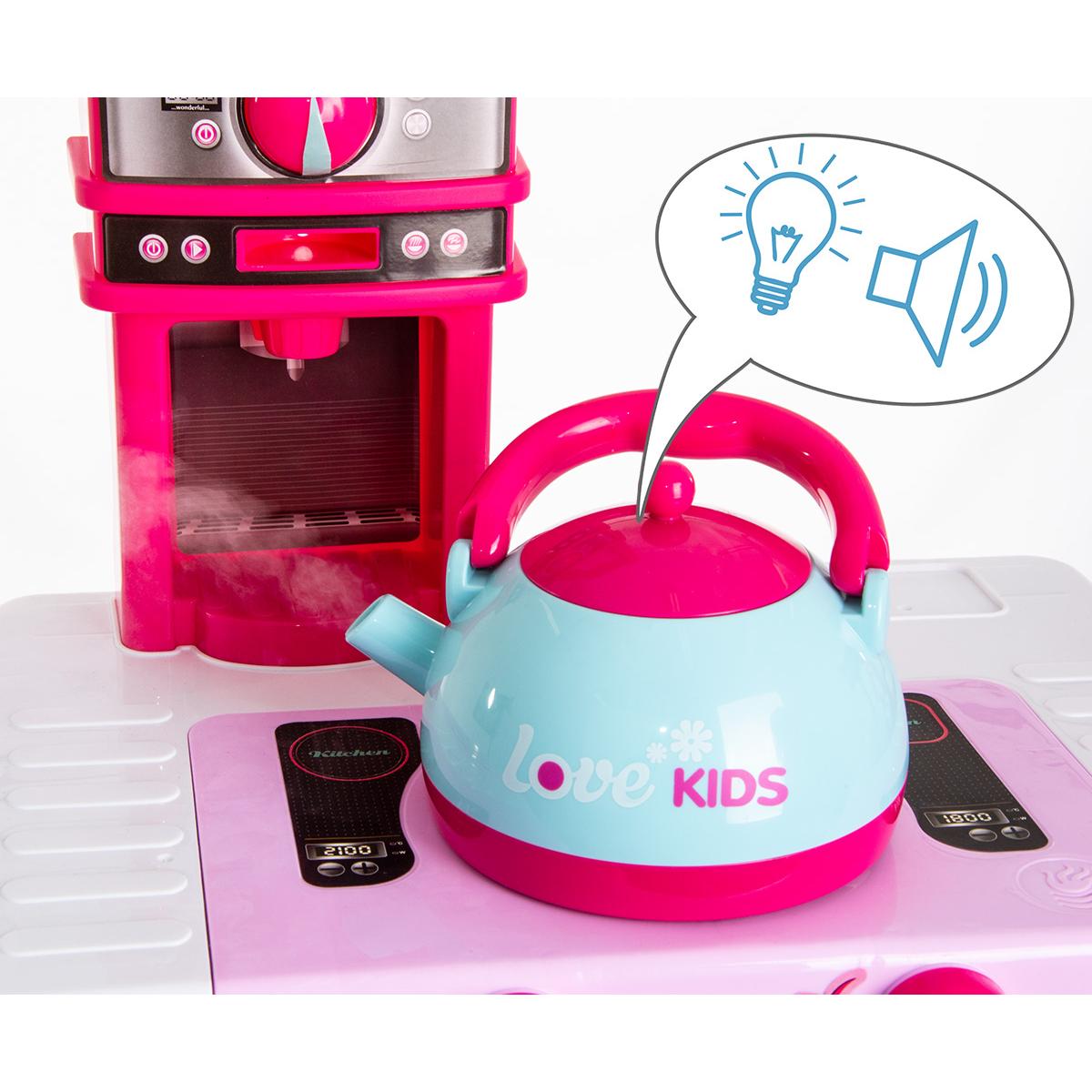 KUCHNIA DLA DZIECI 32 ELEMENTY RÓŻOWA 64x29x87CM KUCHNIA DLA DZIECI 32 ELEMENTY RÓŻOWA 64x29x87CM