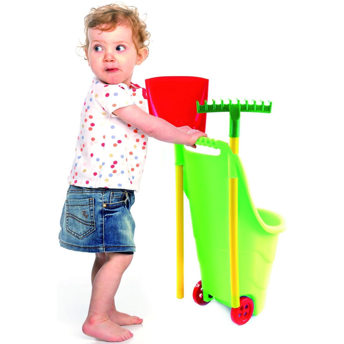 TACZKA OGRODOWA DLA DZIECI Z NARZĘDZIAMI 33x44x77CM TACZKA OGRODOWA DLA DZIECI Z NARZĘDZIAMI 33x44x77CM