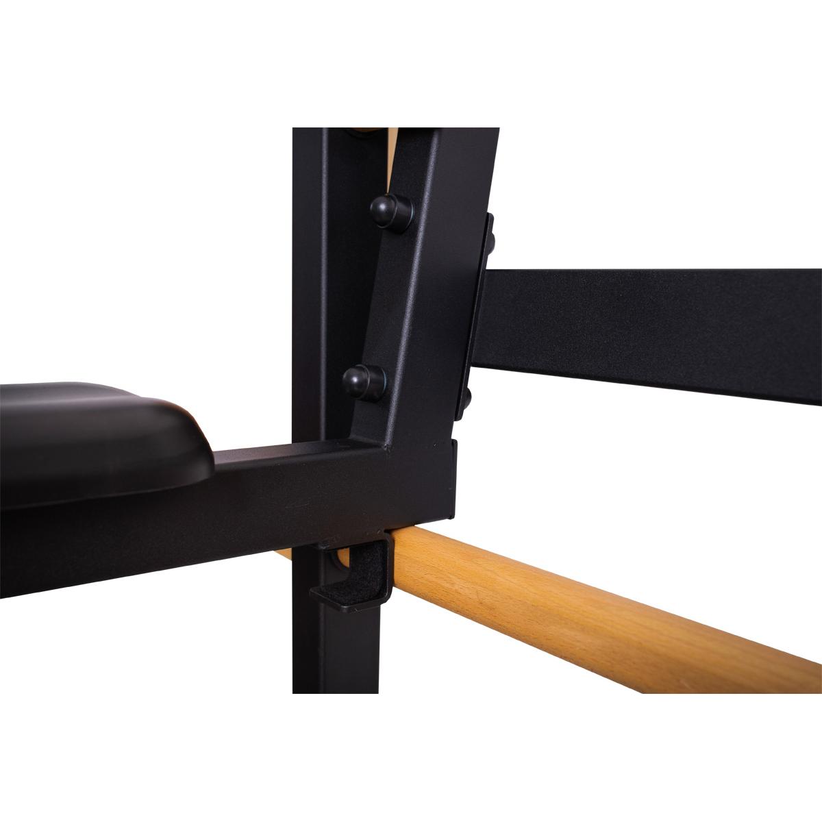 PORĘCZ DO ĆWICZEŃ MOCOWANA W DWÓCH POZYCJACH CZARNY MAT DB510 BENCHK PORĘCZ DO ĆWICZEŃ MOCOWANA W DWÓCH POZYCJACH CZARNY MAT DB510 BENCHK