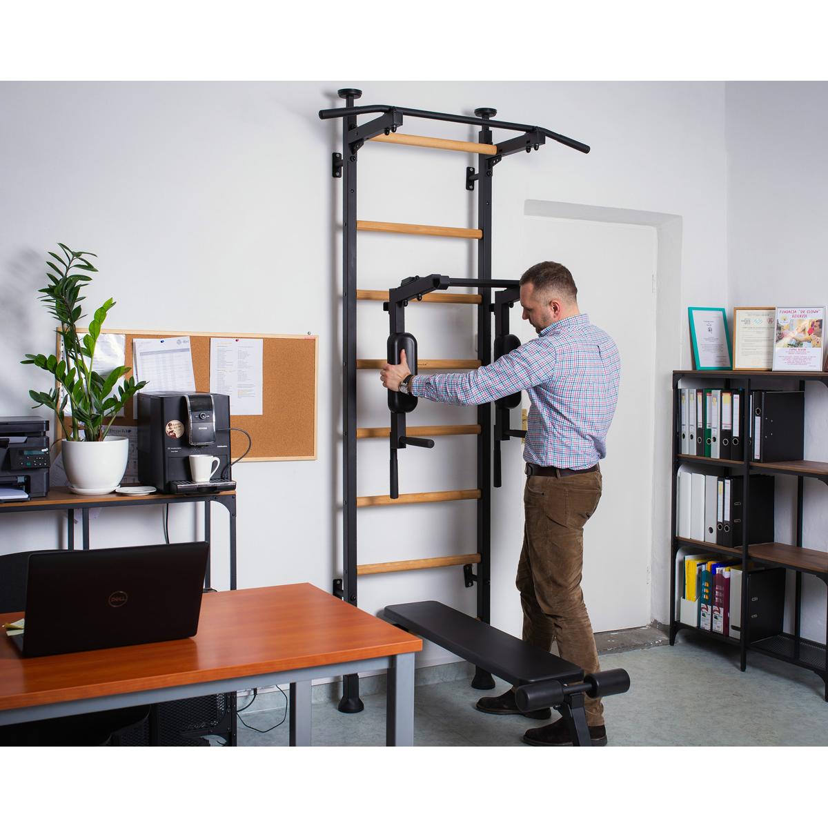 PORĘCZ DO ĆWICZEŃ MOCOWANA W DWÓCH POZYCJACH CZARNY MAT DB510 BENCHK PORĘCZ DO ĆWICZEŃ MOCOWANA W DWÓCH POZYCJACH CZARNY MAT DB510 BENCHK