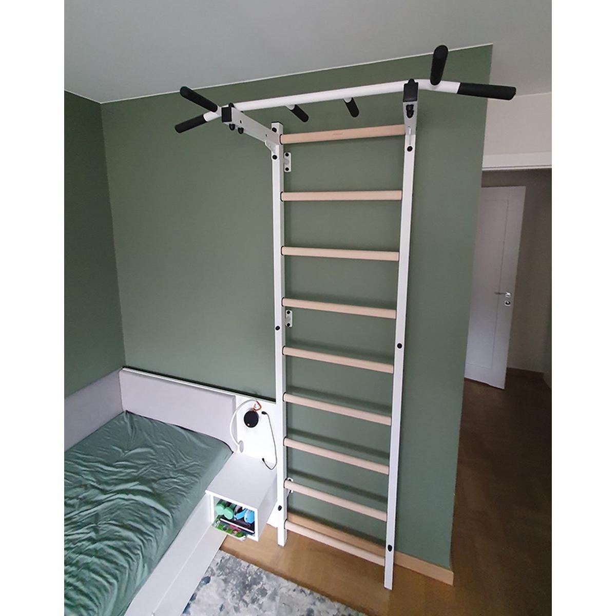 DRABINKA GIMNASTYCZNA DREWNIANO METALOWA Z METALOWYM DRĄŻKIEM BENCHK 721W DRABINKA GIMNASTYCZNA DREWNIANO METALOWA Z METALOWYM DRĄŻKIEM BENCHK 721W