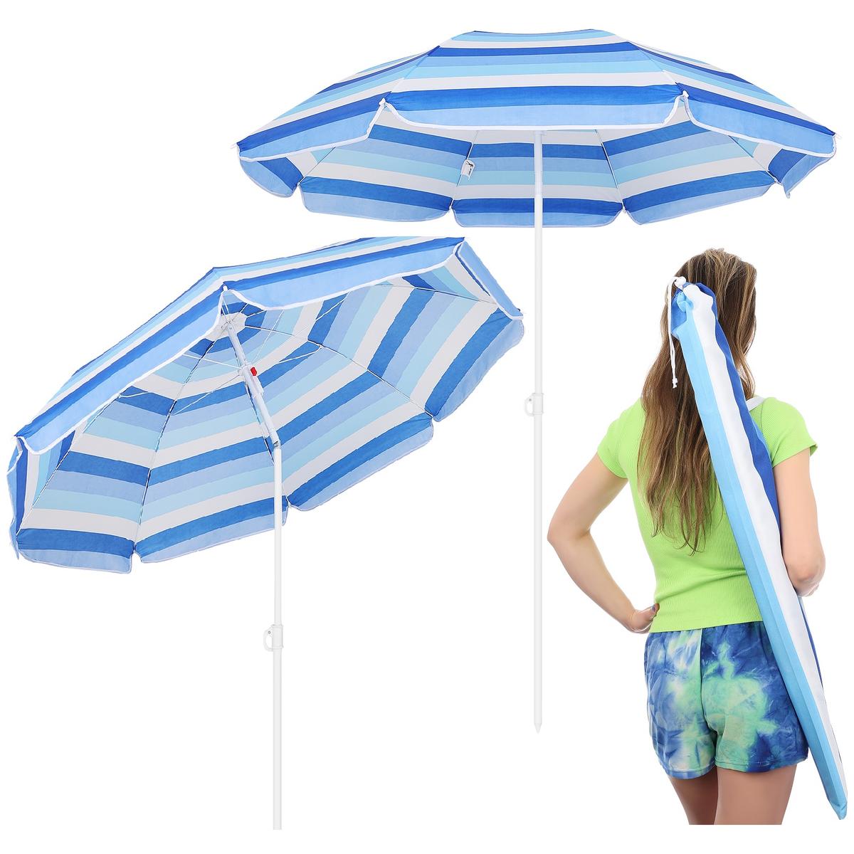 PARASOL PLAŻOWO BALKONOWY 180CM BLUE LINE 1048819 PARASOL PLAŻOWO BALKONOWY 180CM BLUE LINE 1048819